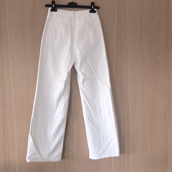Oak + Fort white high rise straight leg jeans - Picture 5 of 6